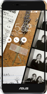 3D пластиковый матовый чехол Aesthetic Scrapbook Collage для Asus Zenfone 3 Max ZC520TL - 6773m-442 изображение 