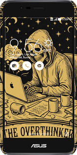 3D пластиковый матовый чехол The Overthinker для Asus Zenfone 3 Max ZC520TL - 6774m-442 изображение 