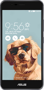 Силиконовый чехол Пес в очках для Asus Zenfone 3 Max ZC520TL - 6381u-442 изображение 