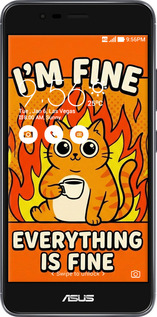 Силиконовый чехол Funny Cat для Asus Zenfone 3 Max ZC520TL - 6786u-442 изображение 