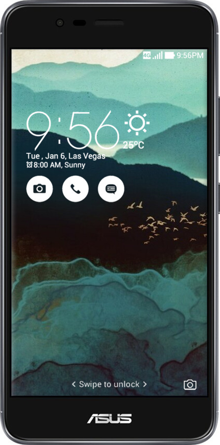 Силиконовый чехол С изображением гор Индиго для Asus Zenfone 3 Max ZC520TL - 6484u-442 изображение 