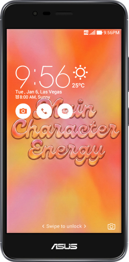 Силиконовый чехол Aura Gradient Main Character Energy Aesthetic Y2K для Asus Zenfone 3 Max ZC520TL - 6783u-442 изображение 