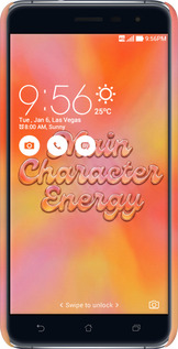 3D пластиковый матовый чехол Aura Gradient Main Character Energy Aesthetic Y2K для Asus Zenfone 3 ZE520KL - 6783m-449 изображение 