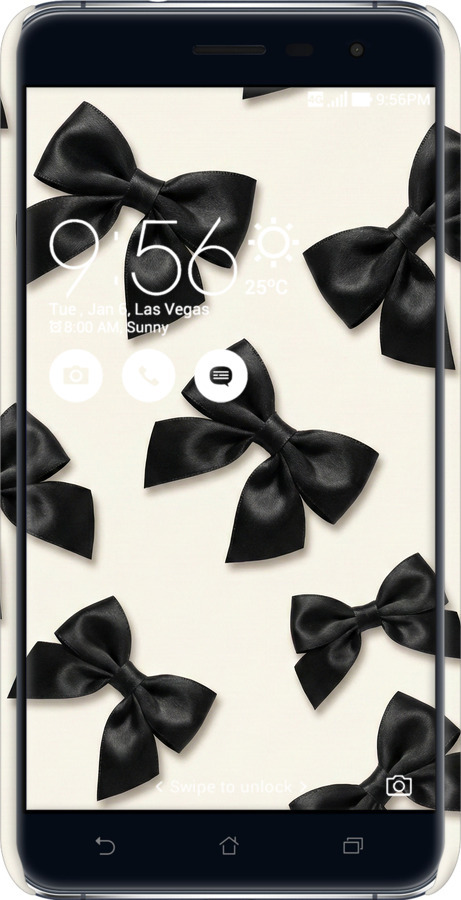 3D пластиковый матовый чехол Dark Coquette для Asus Zenfone 3 ZE520KL - 6765m-449 изображение 