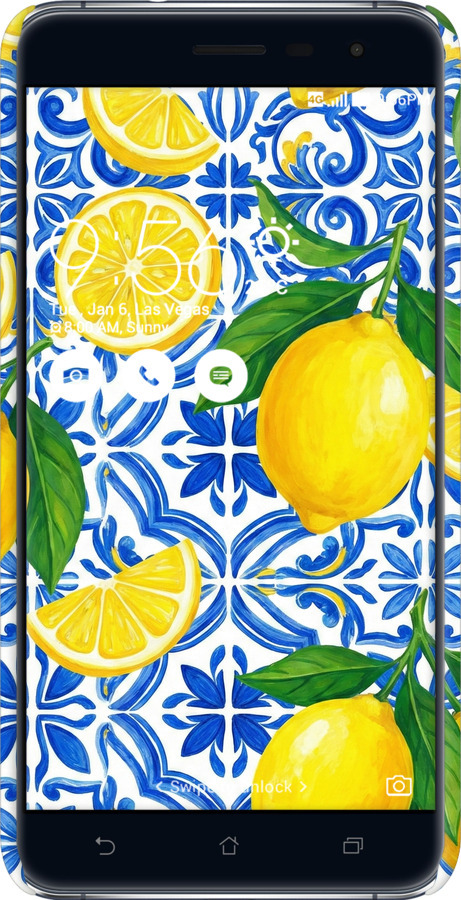 3D пластиковый матовый чехол Grocery Girl Italian Summer для Asus Zenfone 3 ZE520KL - 6766m-449 изображение 