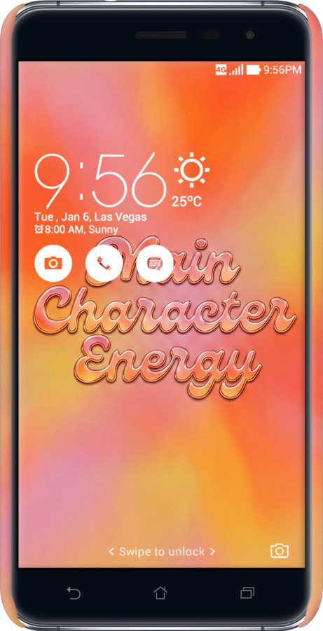 3D пластиковый матовый чехол Aura Gradient Main Character Energy Aesthetic Y2K для Asus Zenfone 3 ZE520KL - 6783m-449 изображение 