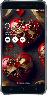 Силіконовий чехол Сердечки v4 для Asus Zenfone 3 ZE520KL - 5834u-449 изображение 
