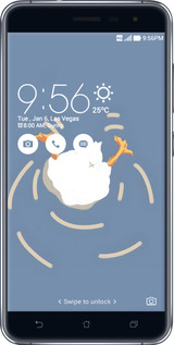 Силиконовый чехол Гусь ныряет для Asus Zenfone 3 ZE520KL - 6275u-449 изображение 