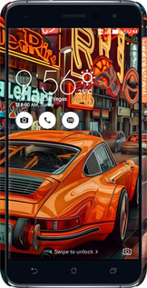 3D пластиковый матовый чехол Порше для Asus Zenfone 3 ZE552KL - 6334m-448 изображение 