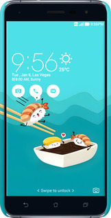 3D пластиковый матовый чехол Суши для Asus Zenfone 3 ZE552KL - 6354m-448 изображение 