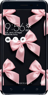 3D пластиковий матовий чехол Coquette Ribbons Dark Coquette для Asus Zenfone 3 ZE552KL - 6767m-448 изображение 