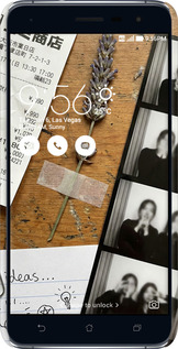 3D пластиковый матовый чехол Aesthetic Scrapbook Collage для Asus Zenfone 3 ZE552KL - 6773m-448 изображение 