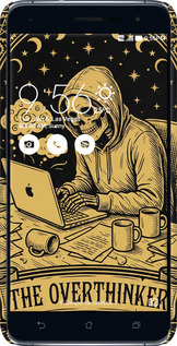 3D пластиковый матовый чехол The Overthinker для Asus Zenfone 3 ZE552KL - 6774m-448 изображение 