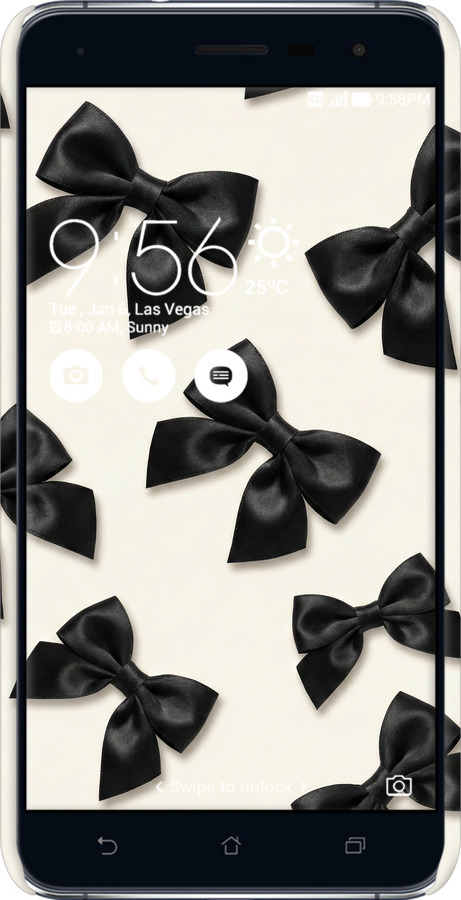 3D пластиковый матовый чехол Dark Coquette для Asus Zenfone 3 ZE552KL - 6765m-448 изображение 