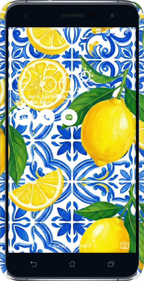 3D пластиковый матовый чехол Grocery Girl Italian Summer для Asus Zenfone 3 ZE552KL - 6766m-448 изображение 