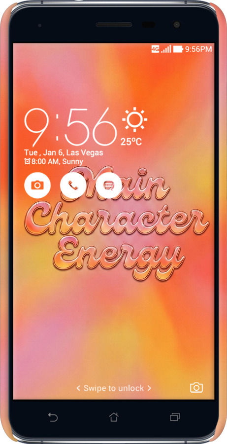 3D пластиковый матовый чехол Aura Gradient Main Character Energy Aesthetic Y2K для Asus Zenfone 3 ZE552KL - 6783m-448 изображение 