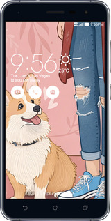 Силиконовый чехол Корги 3 для Asus Zenfone 3 ZE552KL - 6707u-448 изображение 