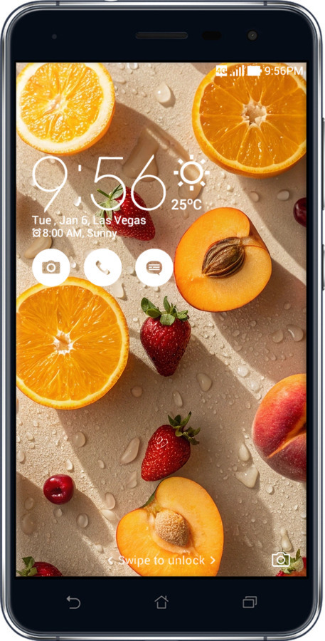 Силиконовый чехол Фрукты 3 для Asus Zenfone 3 ZE552KL - 6703u-448 изображение 