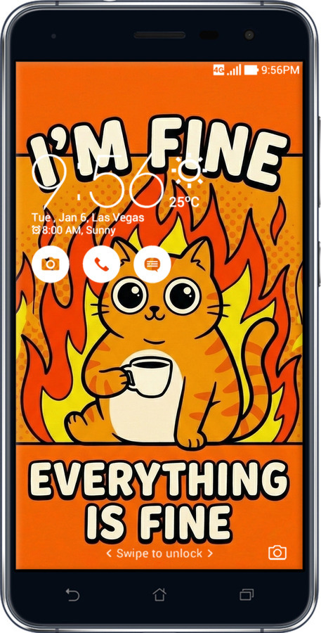 Силіконовий чехол Funny Cat для Asus Zenfone 3 ZE552KL - 6786u-448 изображение 