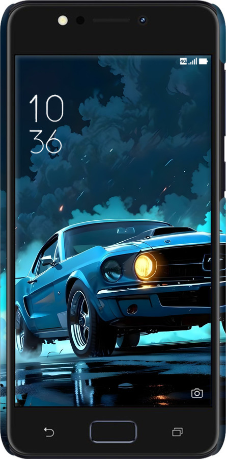 3D пластиковый матовый чехол Форд мустанг для Asus ZenFone 4 Max ZC520KL - 6374m-1242 изображение 