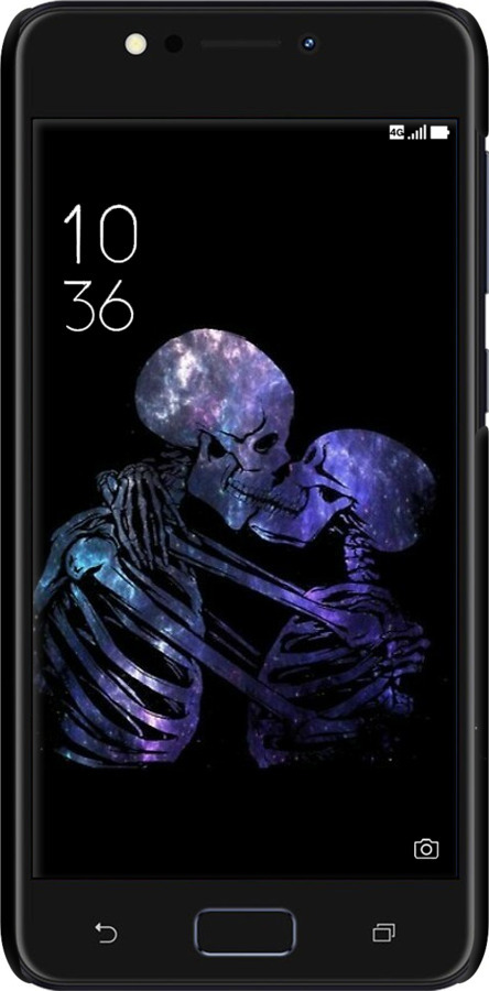 3D пластиковый матовый чехол С изображением скелета для Asus ZenFone 4 Max ZC520KL - 6537m-1242 изображение 