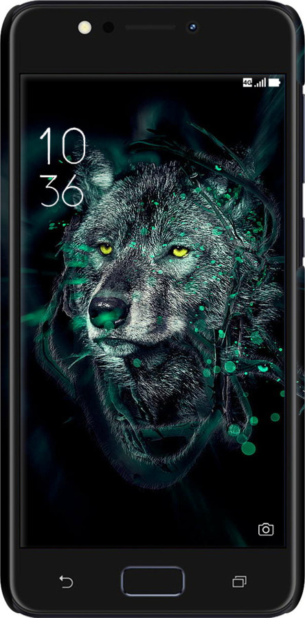 3D пластиковый матовый чехол Wolf для Asus ZenFone 4 Max ZC520KL - 6610m-1242 изображение 