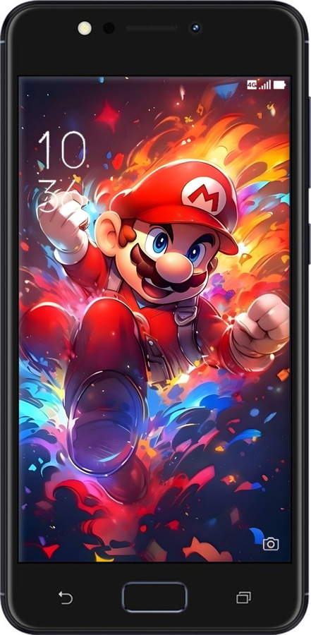 Силіконовий чехол Супер Маріо для Asus ZenFone 4 Max ZC520KL - 6342u-1242 изображение 