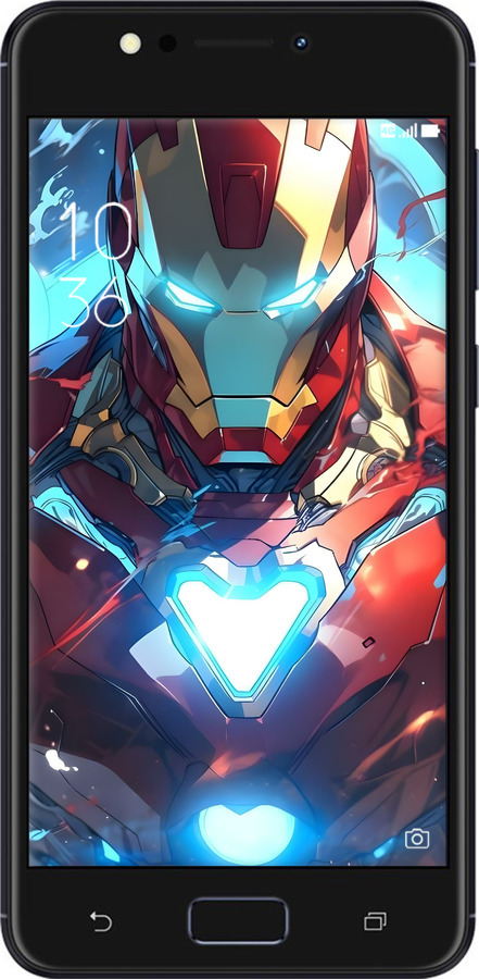 Силиконовый чехол Железный человек для Asus ZenFone 4 Max ZC520KL - 6372u-1242 изображение 