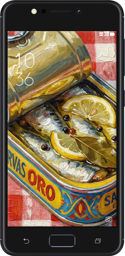 Силіконовий чехол Vintage Sardine Tin Phone для Asus ZenFone 4 Max ZC520KL - 6772u-1242 изображение 