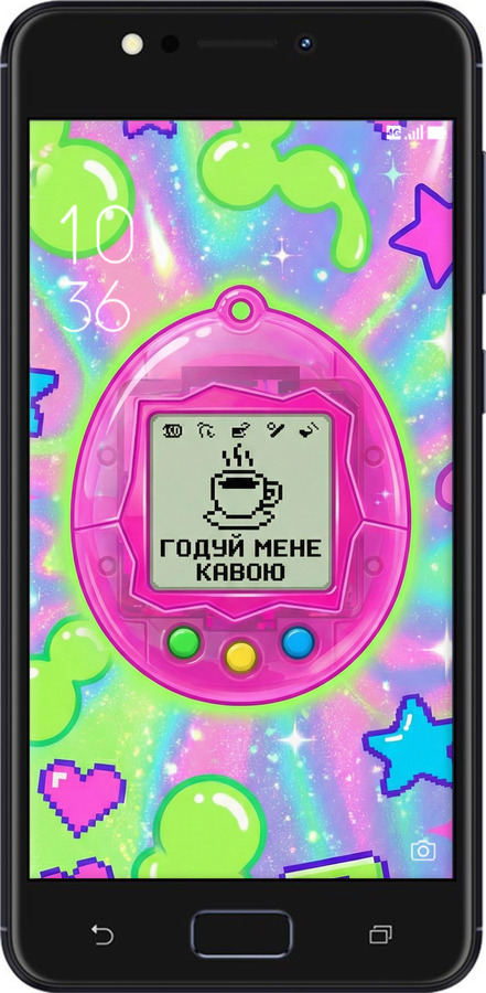 Силиконовый чехол Y2K Aesthetic Retro Pet: Годуй мене кавою для Asus ZenFone 4 Max ZC520KL - 6784u-1242 изображение 