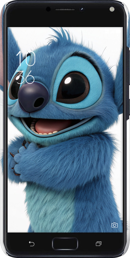 3D пластиковий матовий чехол Стіч 1 для Asus ZenFone 4 Max ZC554KL - 6686m-1035 изображение 