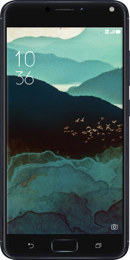 Силиконовый чехол С изображением гор Индиго для Asus ZenFone 4 Max ZC554KL - 6484u-1035 изображение 