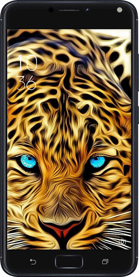 Силиконовый чехол Леопард для Asus ZenFone 4 Max ZC554KL - 6611u-1035 изображение 