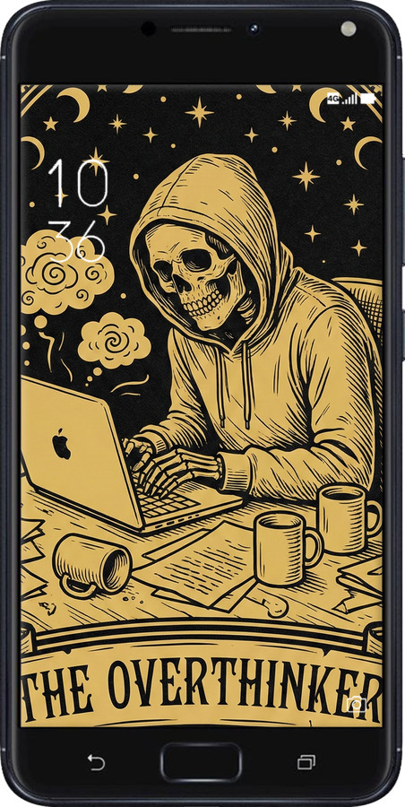 Силиконовый чехол The Overthinker для Asus ZenFone 4 Max ZC554KL - 6774u-1035 изображение 