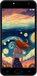 Силиконовый чехол Девушка Арт для Asus ZENFONE 4 SELFIE / ZD553KL - 6325u-1241 изображение 