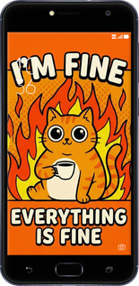 Силіконовий чехол Funny Cat для Asus ZENFONE 4 SELFIE / ZD553KL - 6786u-1241 изображение 