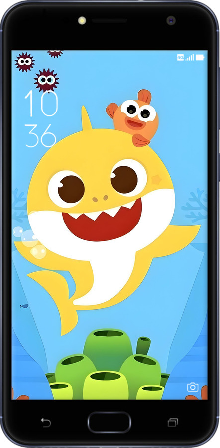 Силіконовий чехол Бейби Шарк для Asus ZENFONE 4 SELFIE / ZD553KL - 6303u-1241 изображение 
