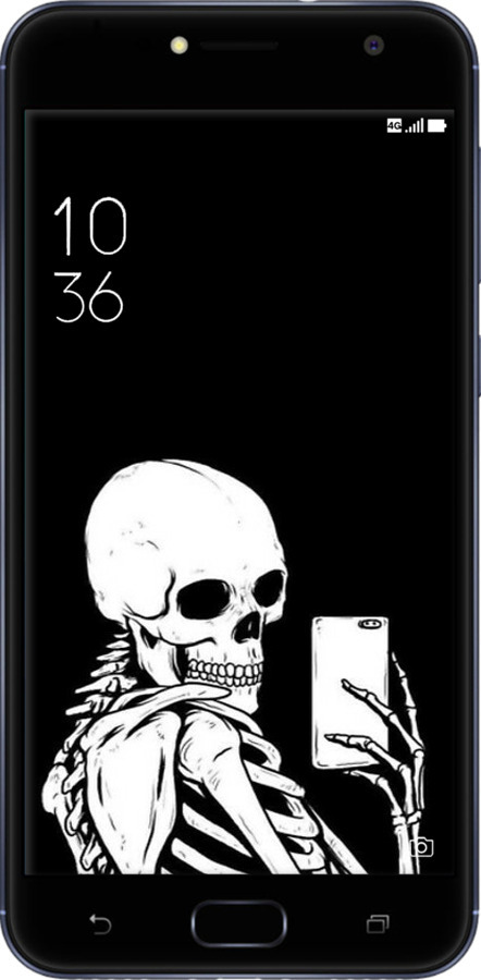 Силіконовий чехол Скелет робить Selfie для Asus ZENFONE 4 SELFIE / ZD553KL - 6535u-1241 изображение 