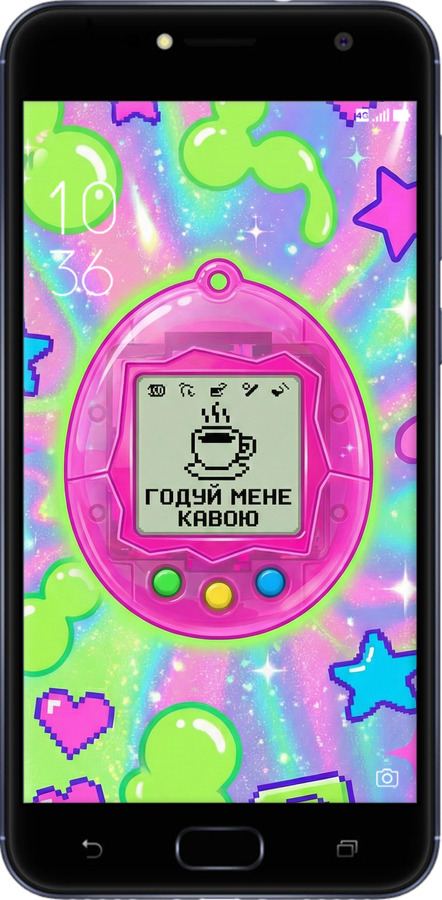 Силиконовый чехол Y2K Aesthetic Retro Pet: Годуй мене кавою для Asus ZENFONE 4 SELFIE / ZD553KL - 6784u-1241 изображение 