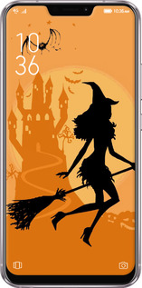 Силиконовый чехол Ведьма на метле для Asus Zenfone 5 ZE620KL - 1184u-1554 изображение 