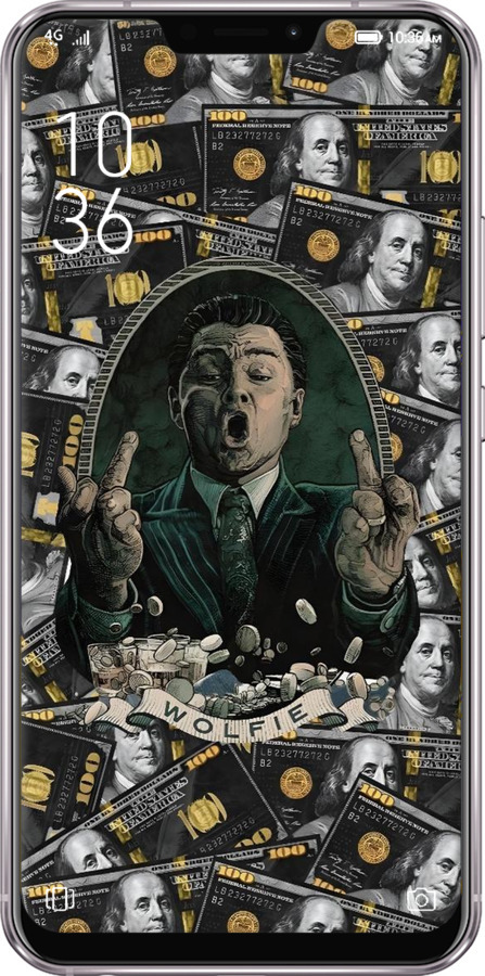 Силиконовый чехол Волк с валл стрит для Asus Zenfone 5 ZE620KL - 6287u-1554 изображение 