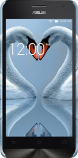 3D пластиковий глянцевий чехол Лебеді для Asus Zenfone 5 - 6007c-81 изображение 