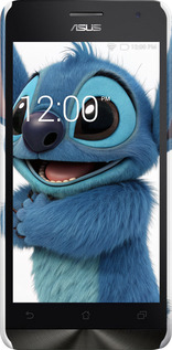 3D пластиковый матовый чехол Стич 1 для Asus Zenfone 5 - 6686m-81 изображение 
