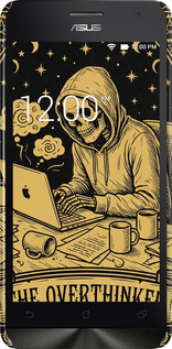 3D пластиковый глянцевый чехол The Overthinker для Asus Zenfone 5 - 6774c-81 изображение 