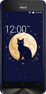 3D пластиковый глянцевый чехол Cute Cat Celestial/Witchy для Asus Zenfone 5 - 6787c-81 изображение 