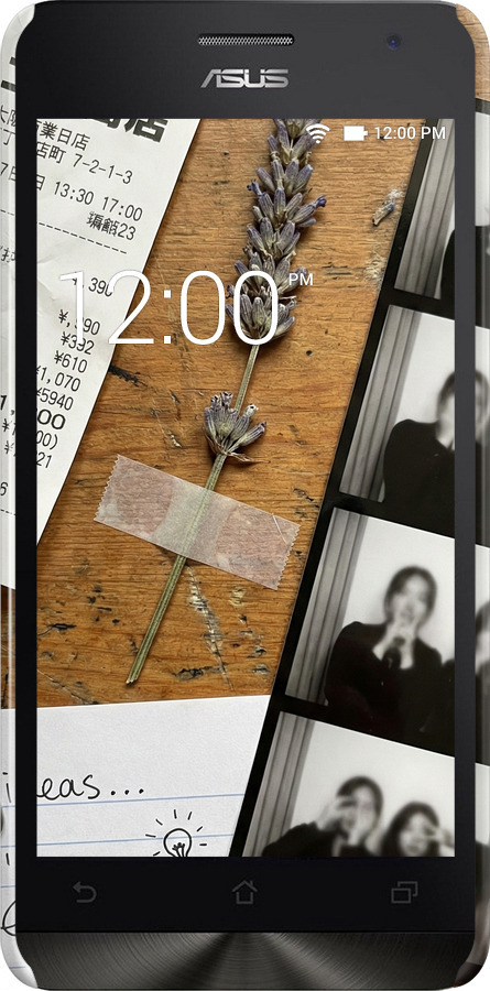 3D пластиковый глянцевый чехол Aesthetic Scrapbook Collage для Asus Zenfone 5 - 6773c-81 изображение 