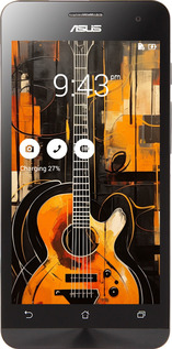 Силиконовый чехол Чехол для телефона Оранжевая Гитара для Asus Zenfone 5 - 5934u-81 изображение 