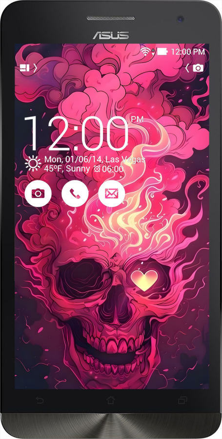 Силиконовый чехол Череп арт для Asus ZenFone 6 A600CG - 6385u-143 изображение 