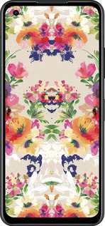 Силиконовый чехол Цветочный узор для Asus Zenfone 9 - 1083u-2842 изображение 