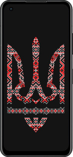 Силиконовый чехол Герб - вышиванка на черном фоне для Asus Zenfone 9 - 1196u-2842 изображение 
